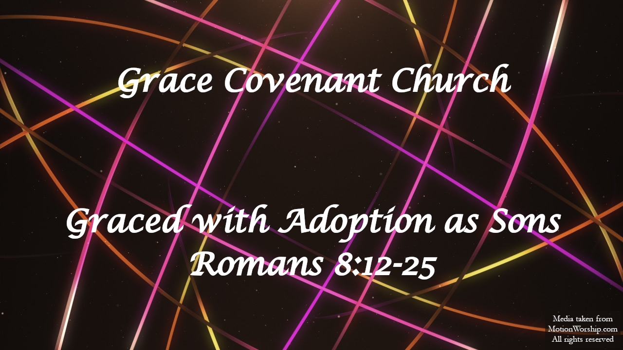 Graced with Adoption as Children of God - Romans 8:12-25