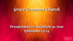 Predestined to Adoption as Sons - Ephesians 1:3-14