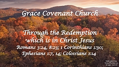 Romans 3:24, 8:23; 1 Corinthians 1:30; Ephesians 1:7, 14; Colossians 1:14 - Through the Redemption which is in Christ Jesus